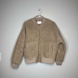 OAK + FORT Beige Textured Jacket